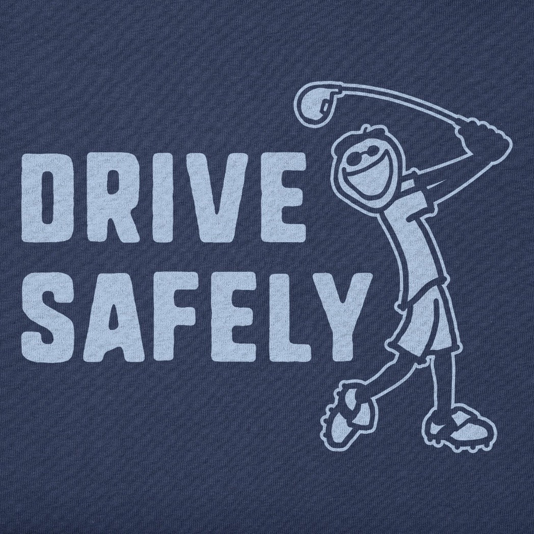 LIFE IS GOOD - MENS CRUSHER TEE | Drive Safely Darkest Blue