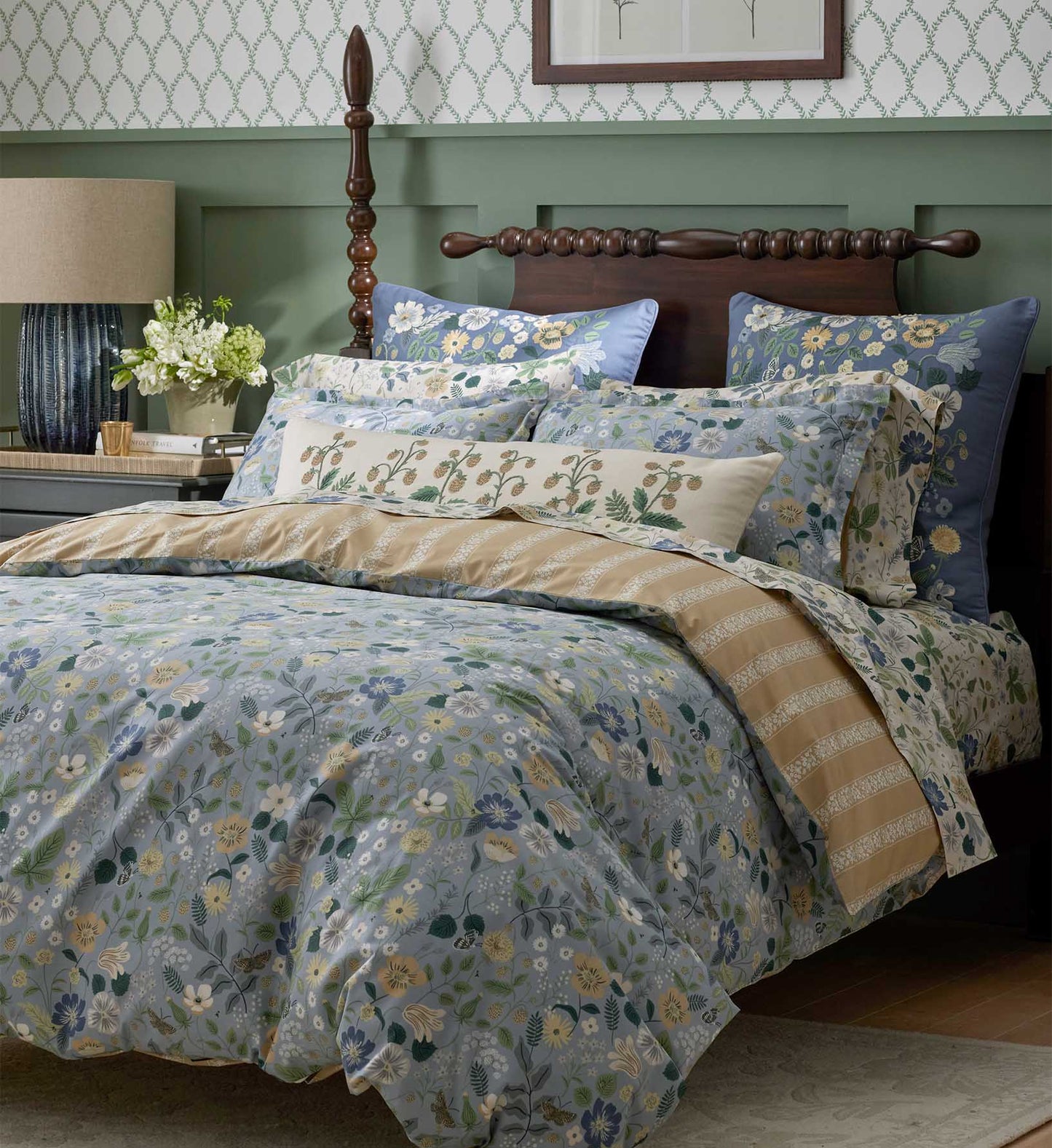 Percale Sheet Set - Strawberry Fields Beige