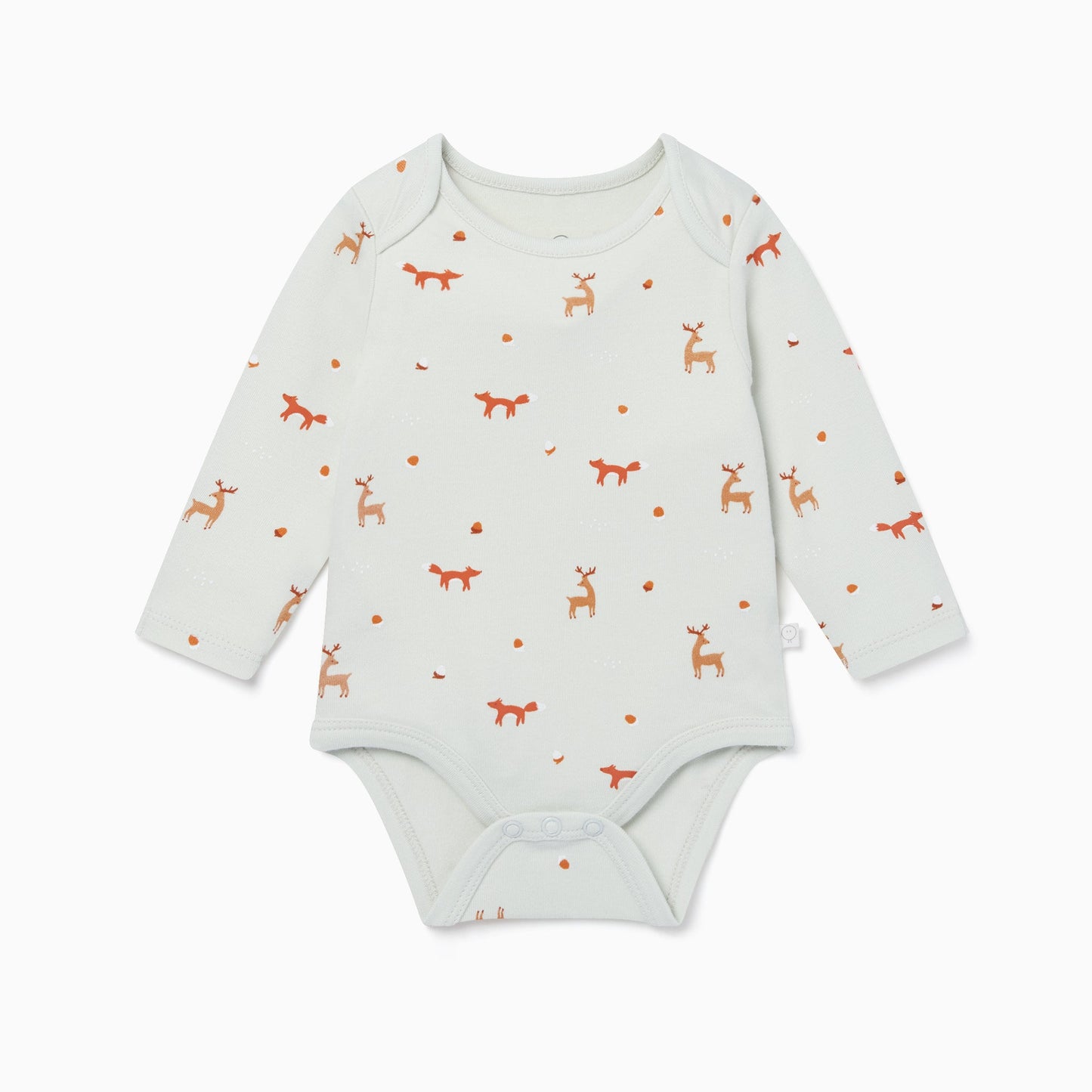 Fox Print Long Sleeve Bodysuit