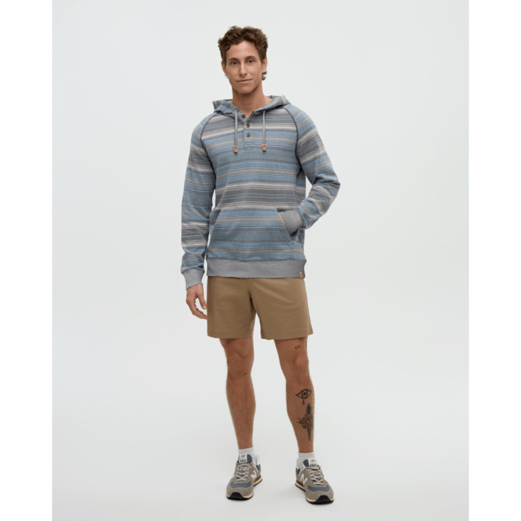 TENTREE - WOODROW HOODIE | Graphite Multi Stripe