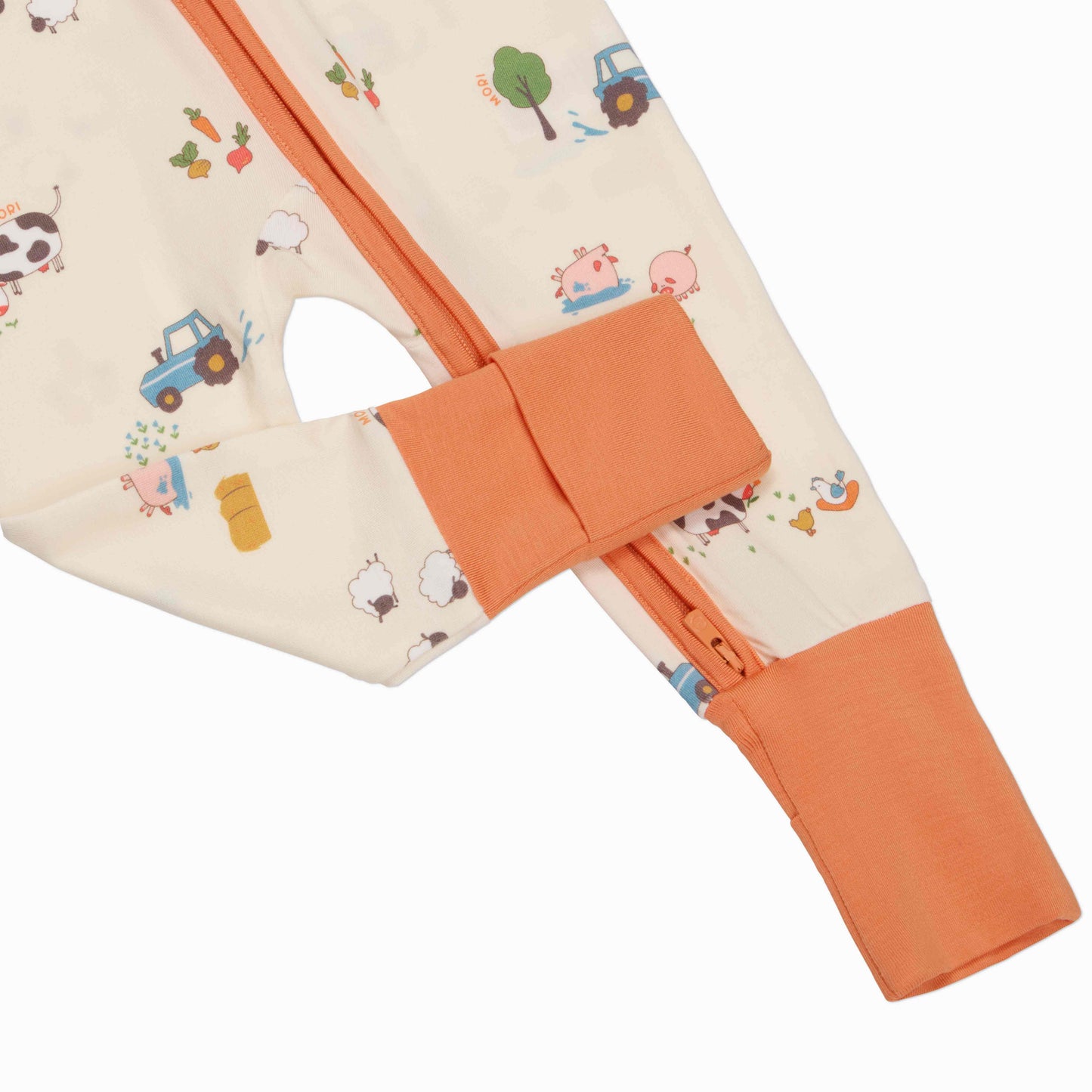 Farmyard Clever Zip Sleepsuit