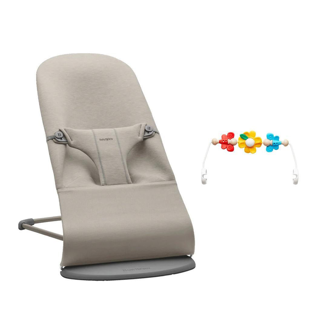 BabyBjorn Bouncer Bliss - 3D Jersey - Sand Grey