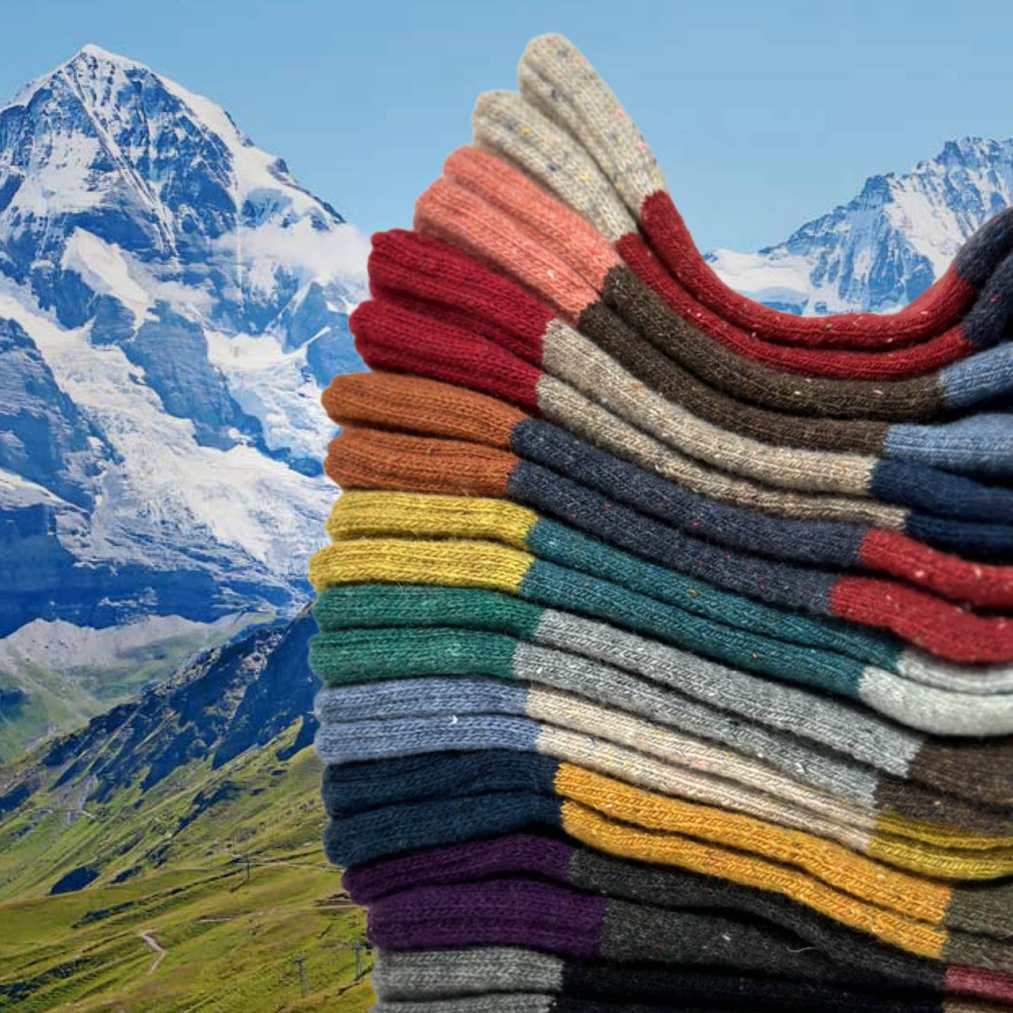 Camila Cozy Knit Colorblock Socks