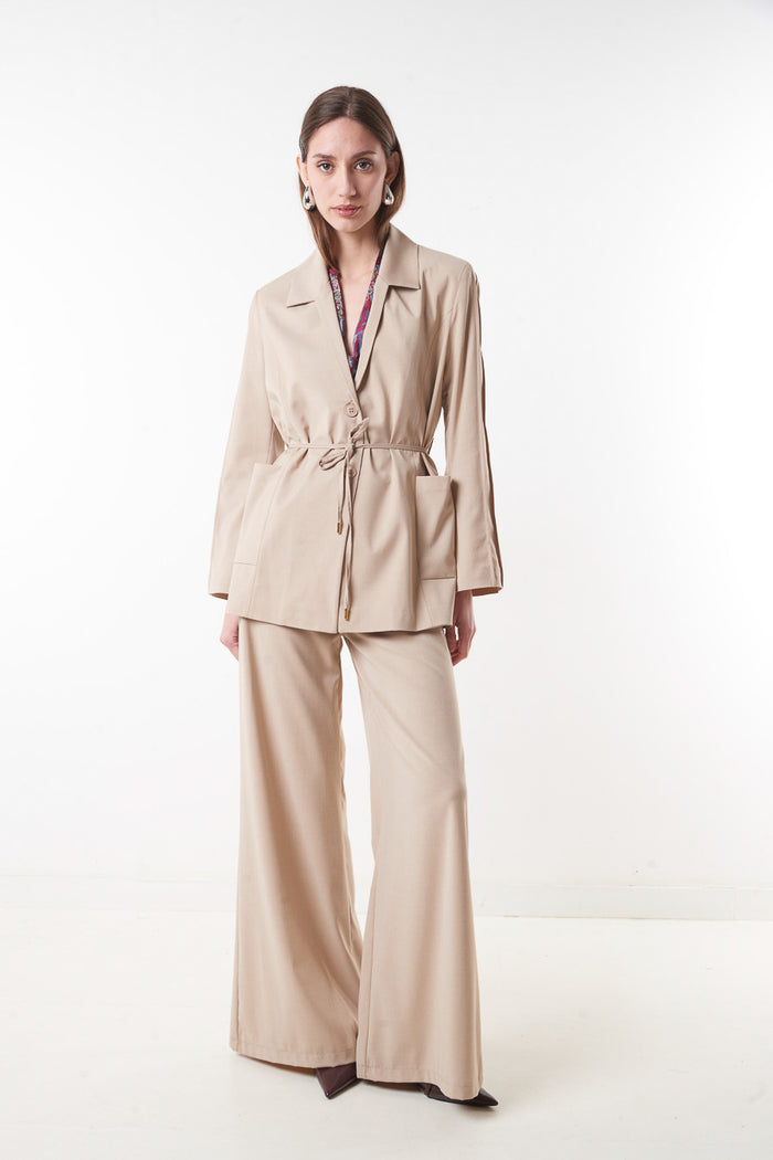 Clean cut palazzo trousers wholesale