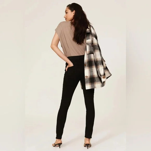 Citizens of Humanity Chrissy High Rise Skinny Jeans in Black