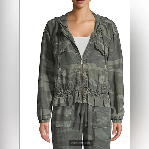 Splendid Bodhi Camo Peplum Jacket
