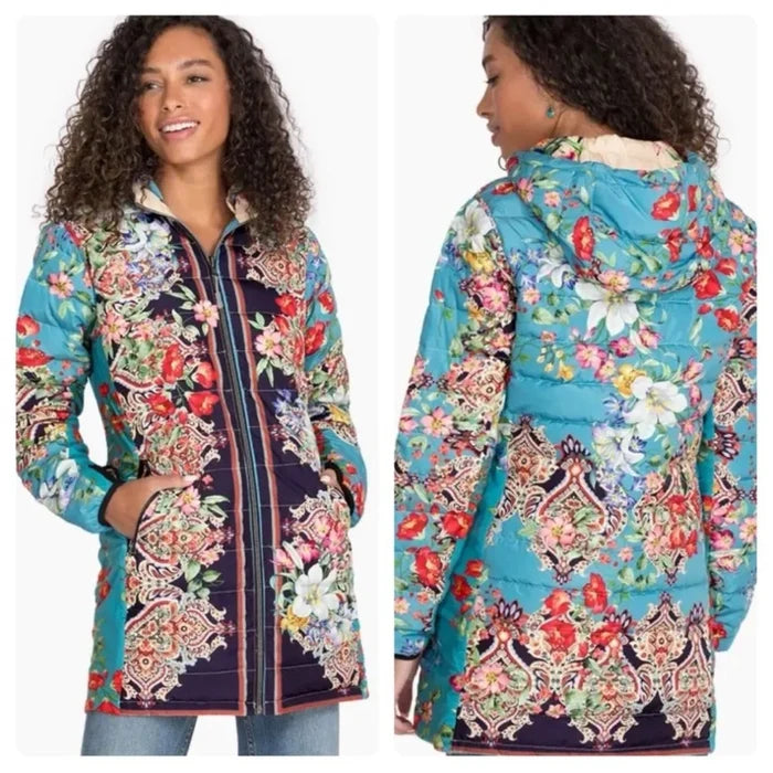 Johnny Was Santa Fe Down reversible Parka