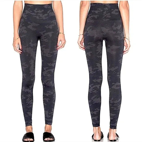 Spanx Camo Leggings in Black