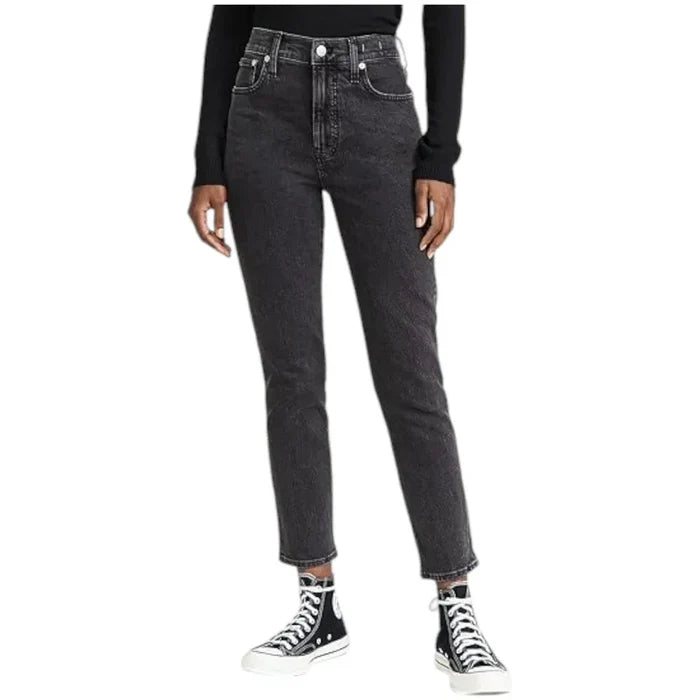 Madewell Curvy Perfect Vintage Straight Jean in Black