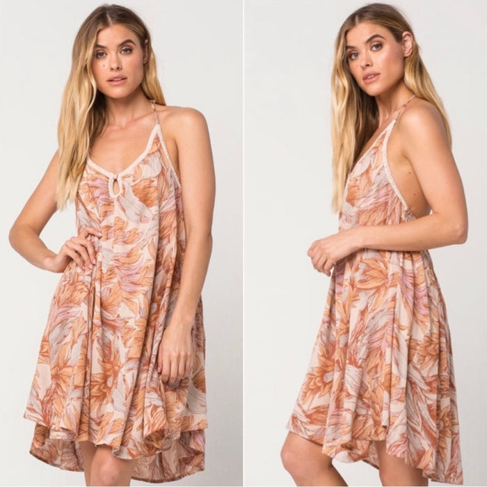 O’Neill Tropical Draped Evelyn Keyhole Dress