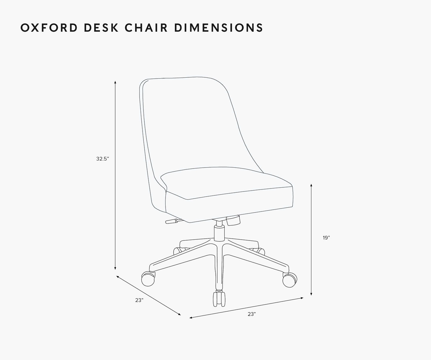 Oxford Desk Chair - Peacock
