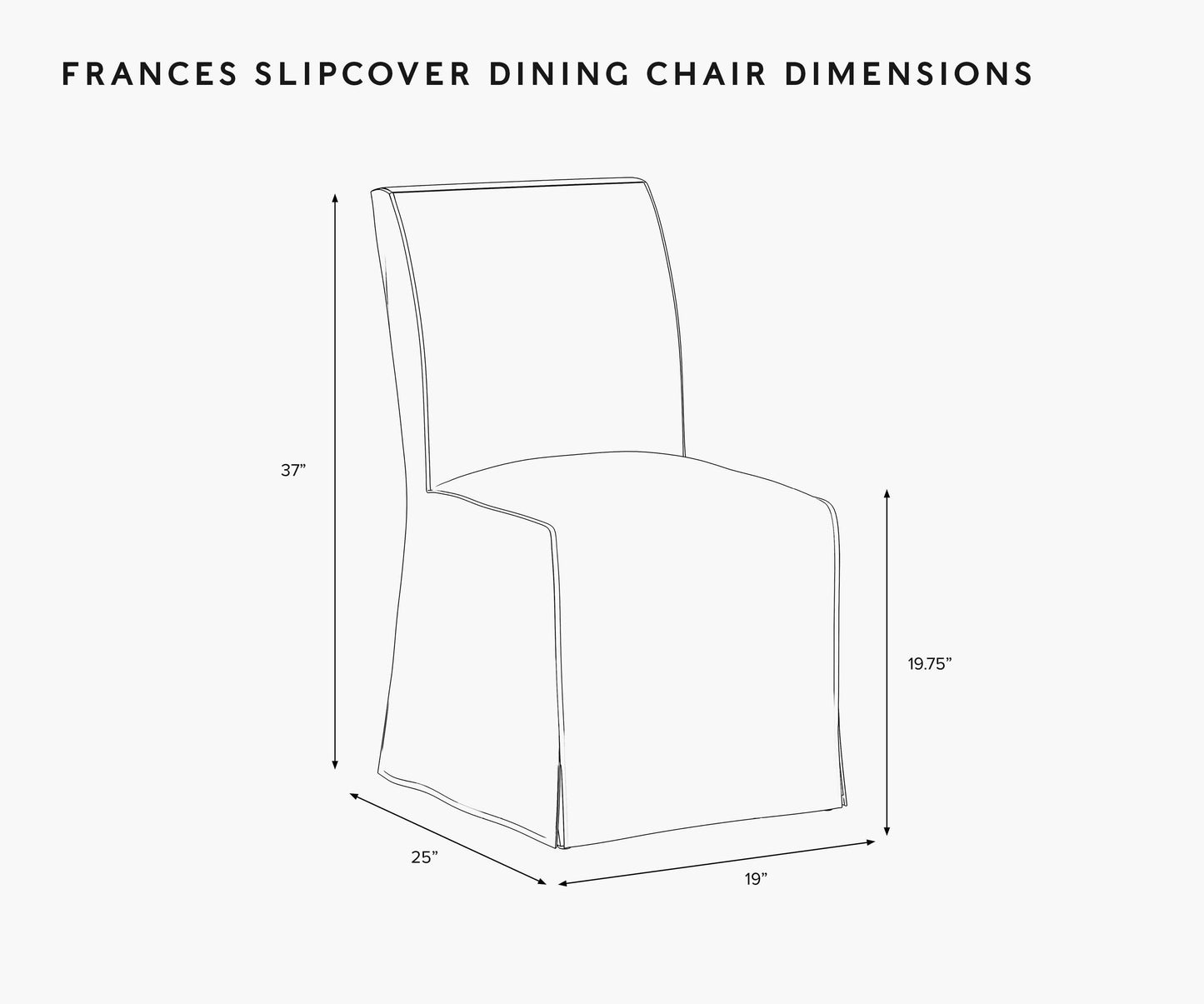 Frances Slipcover Dining Chair - Bramble
