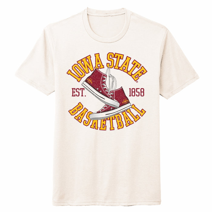 Iowa State Basketball Retro Style Sneakers T-Shirt