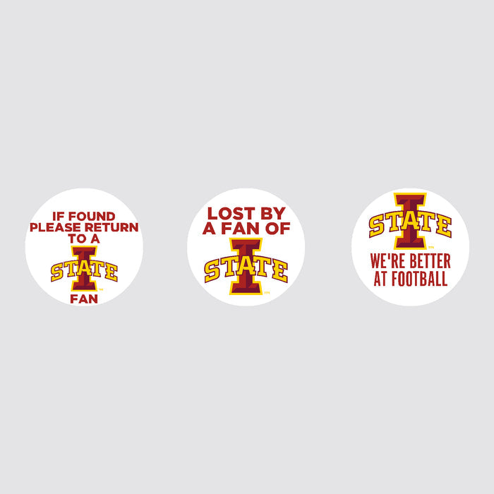 Iowa State Cyclones 12 - Pack of Golf Balls, "Lost by a Fan" Logos