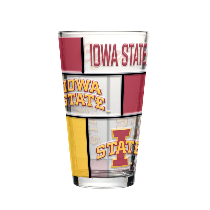 Iowa State Cyclones Quilted 16oz Pint Glass