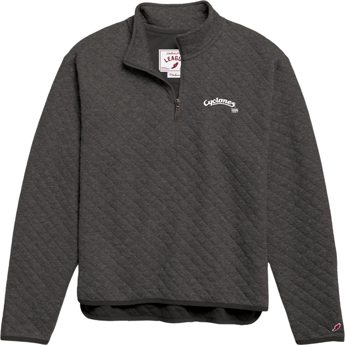 Iowa State Cyclones Vintage Script Women's Quilt 1/4 Zip