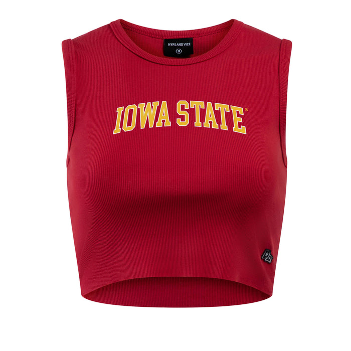 Iowa State Tank Top Women's Hype & Vice Red Cutoff