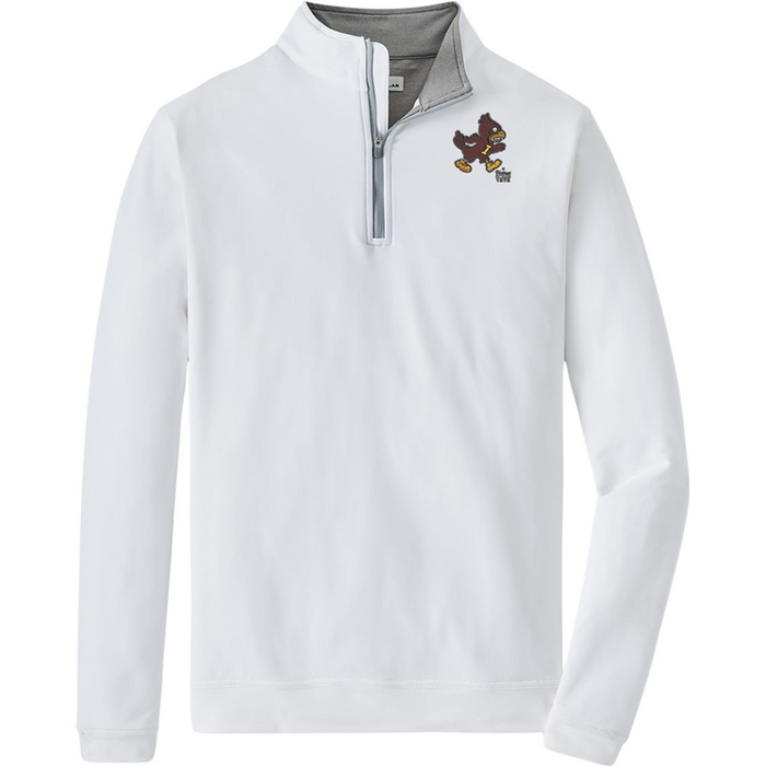 Iowa State Vintage Cy Men's Peter Millar White 1/4 Zip