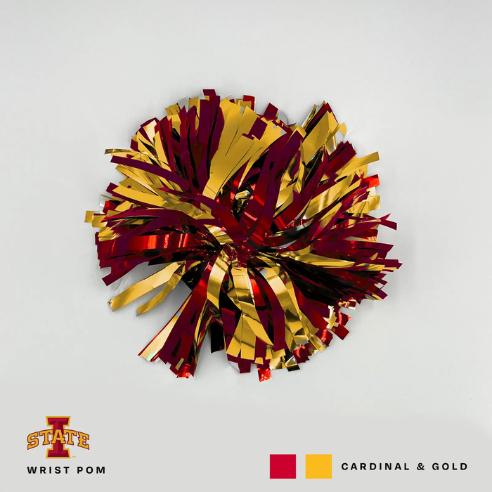 Iowa State Wrist Pom Red/Gold