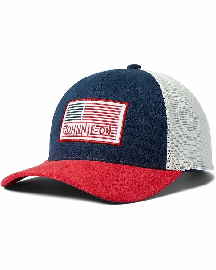 Johnnie-O Surfer Flag Trucker Hat Accessories Johnnie-O