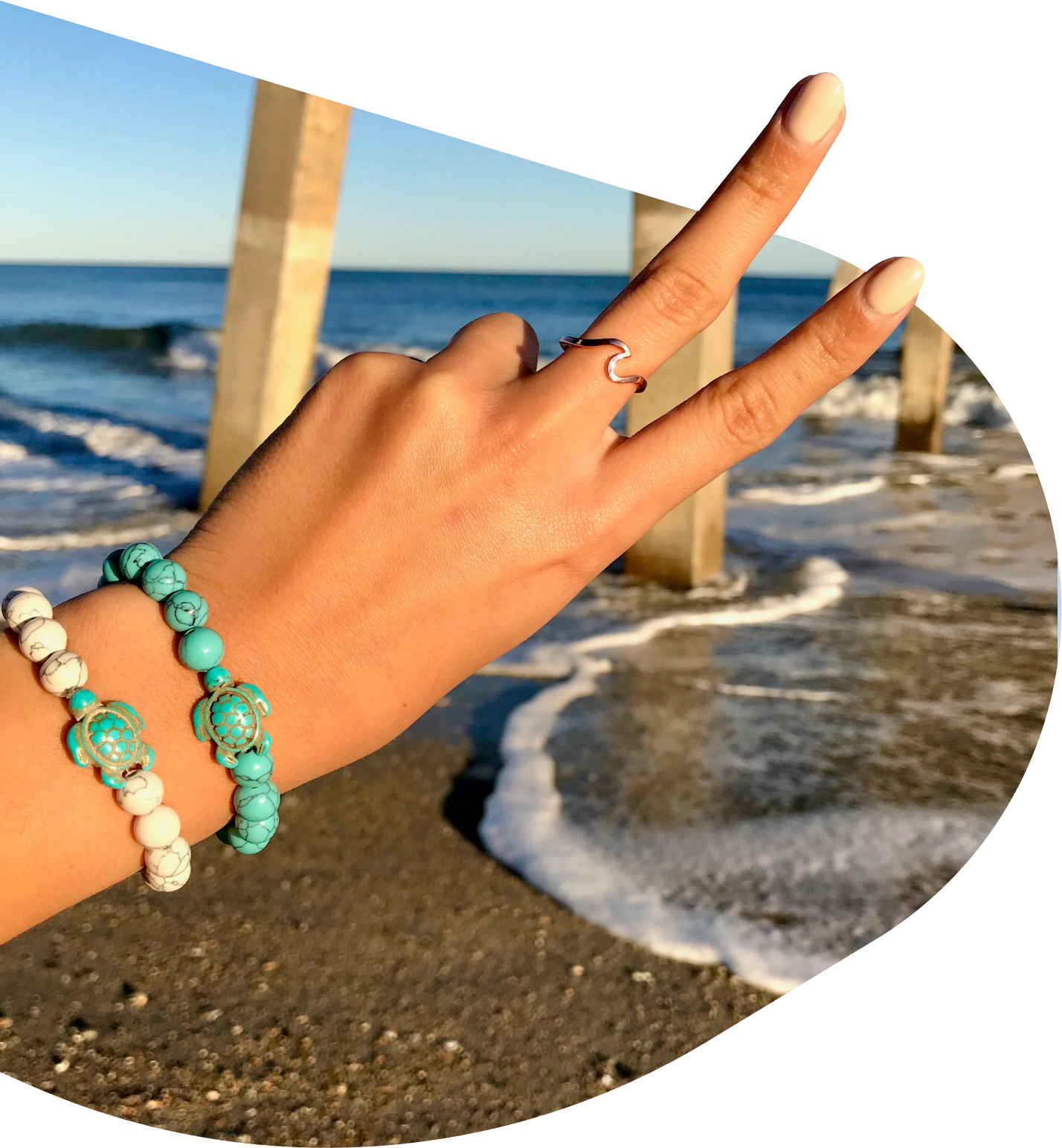 FAHLO - SEA TURTLE TRACKING BRACELET | CORAL REEF PINK