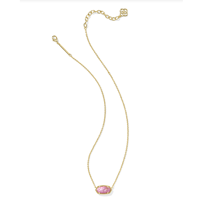 Kendra Scott Elisa Pendant Necklace in Gold Mauve Illusion