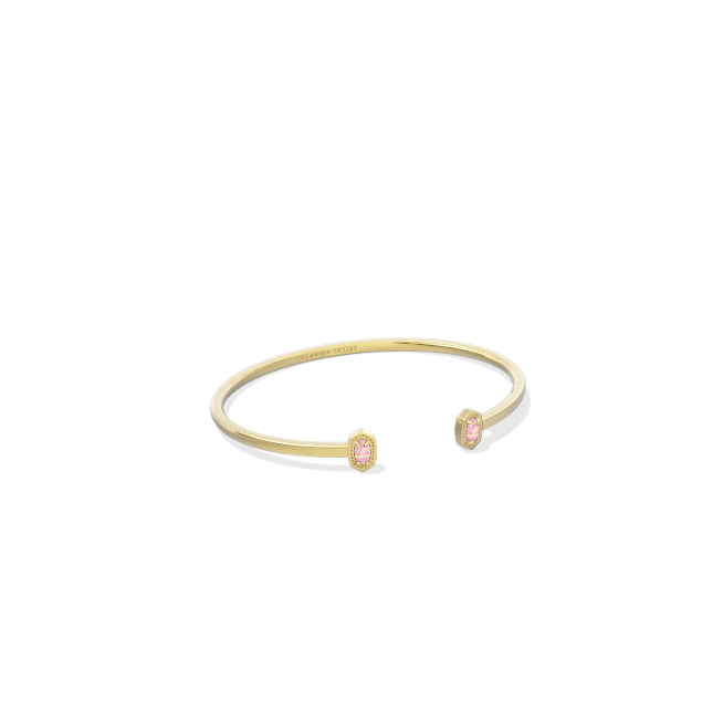 Kendra Scott Mini Elton Cuff Bracelet in Pink Opal