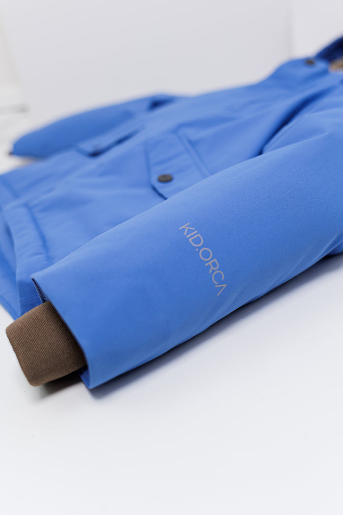 Kids Winter Jacket - Cypress Waterproof Fleece Padded - Dutch Blue