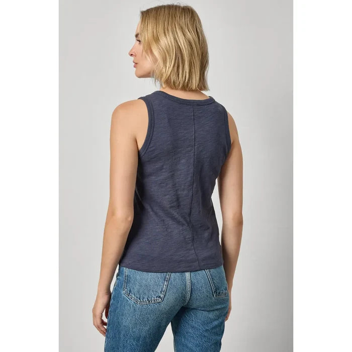 Lilla P Back Seam Tank in Navy