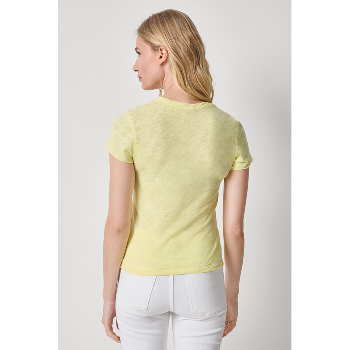 Lilla P Twisted Binding V-Neck in Buttercup