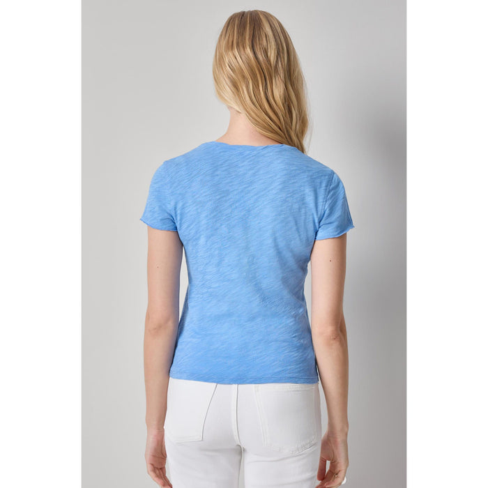 Lilla P Twisted Binding V-Neck in Capri