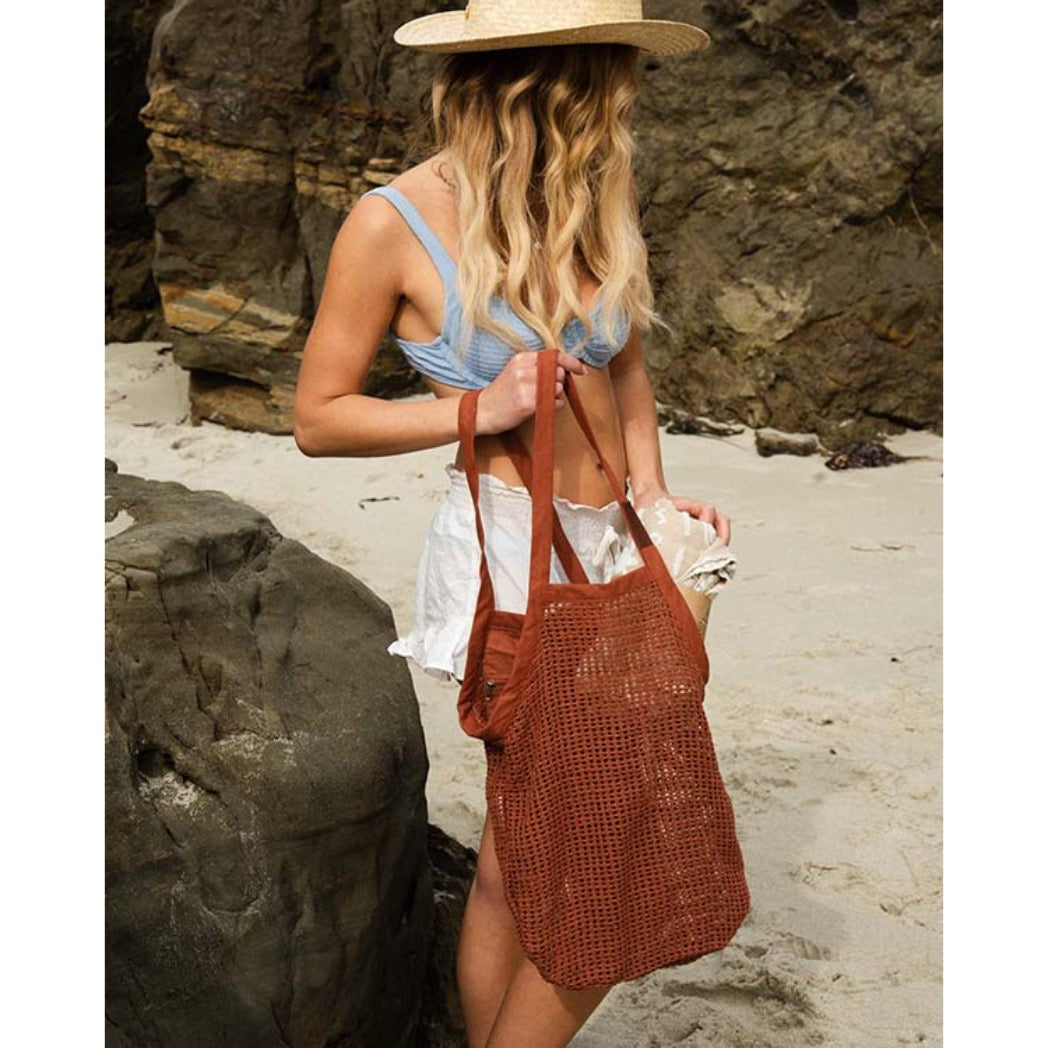 SAND CLOUD - NET MARKET BAGS | TERRACOTTA