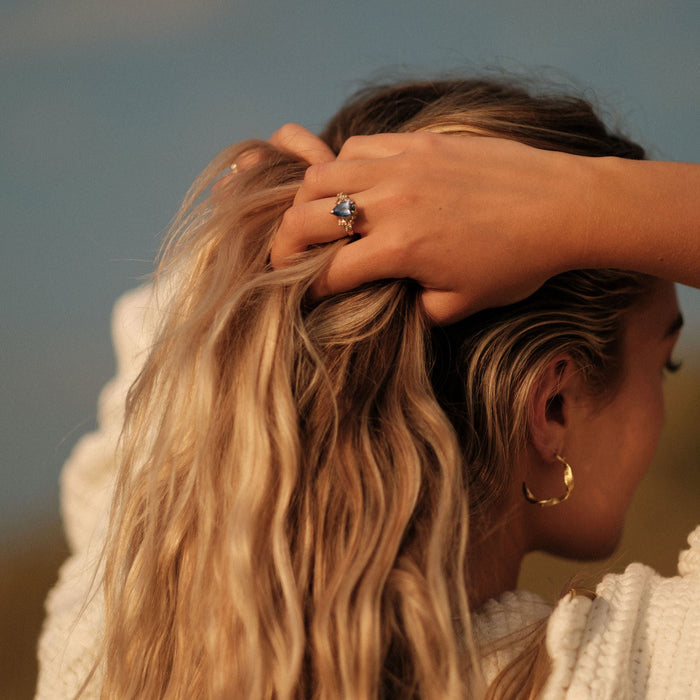 The Seaweed Earrings | Gold Vermeil & Sterling Silver Hoops By Laura Basham
