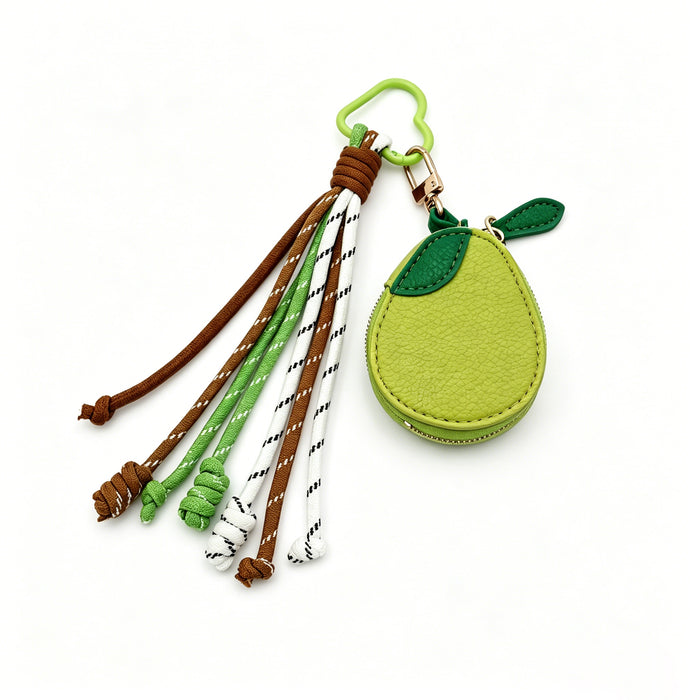Verdant pear coin pouch keychain wholesale