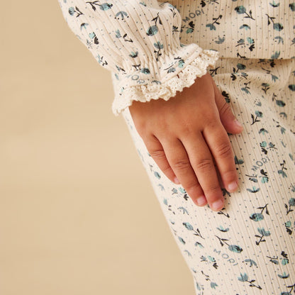 Floral Ribbed Pyjamas