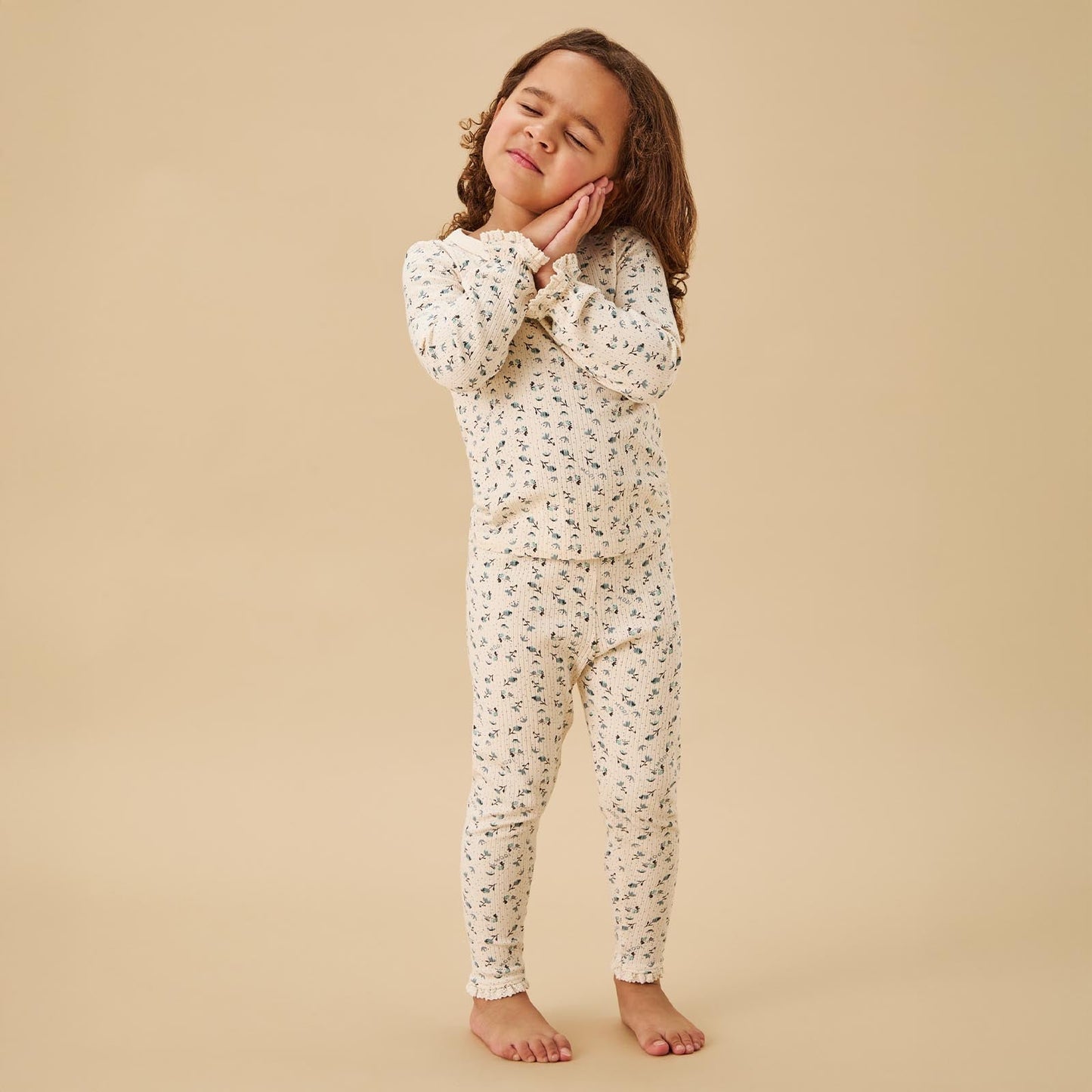 Floral Ribbed Pyjamas