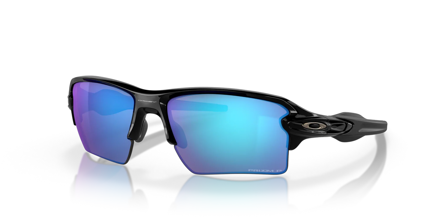 OAKLEY - FLAK 2.0 XL | Polished Black w/ Prizm Sapphire Polarized Lenses