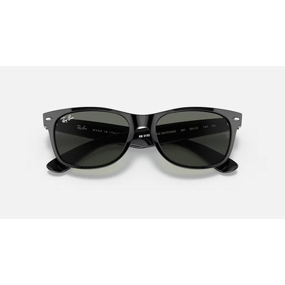 RAYBAN - NEW WAYFARER | Black w/ Green