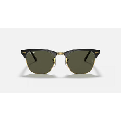 RAYBAN - CLUBMASTER | Black Arista w/ Green