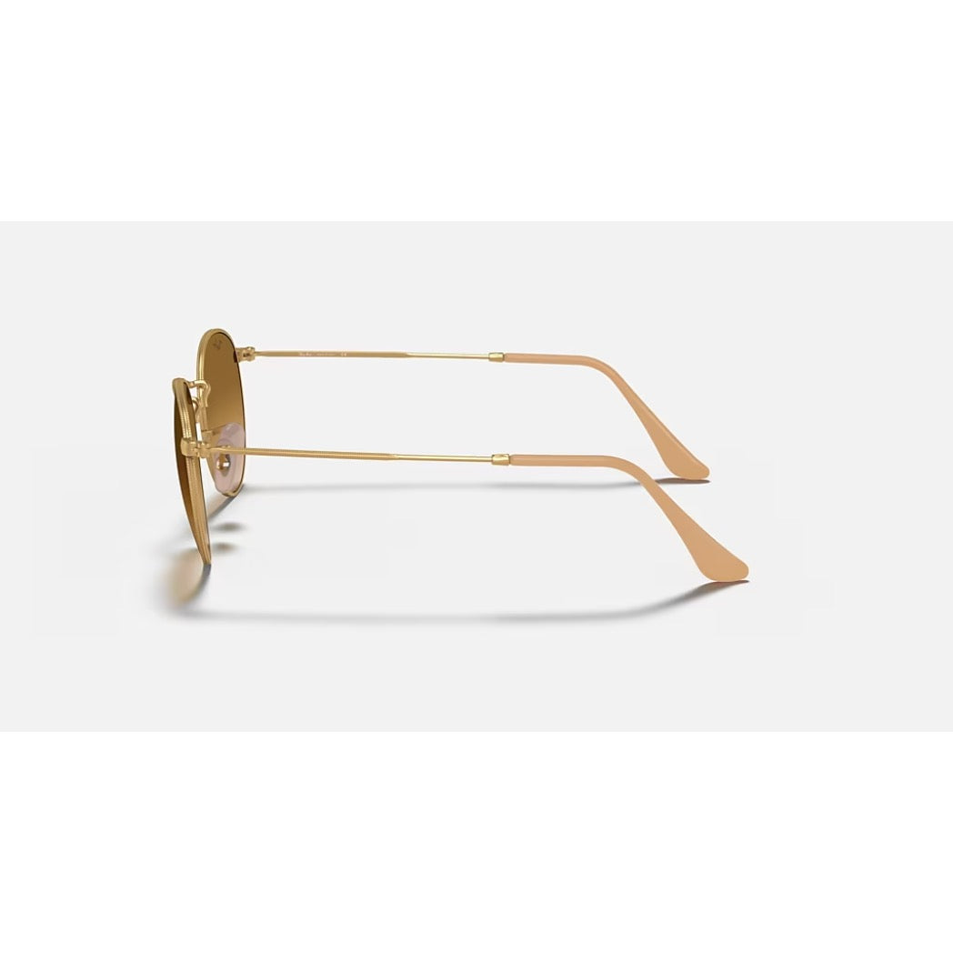 RAYBAN - ROUND METAL |  Matte Arista w/ Light Brown Gradient