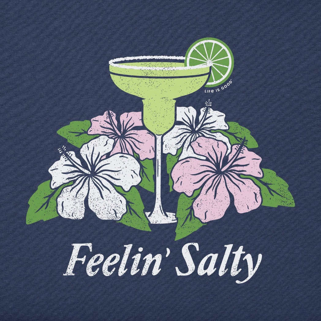LIFE IS GOOD - WOMENS CRUSHER LITE TEE | Feelin' Salty Darkest Blue