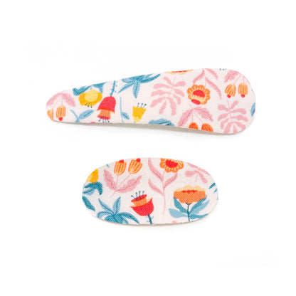 2pc Mixed Shape Clip Set  - Floral