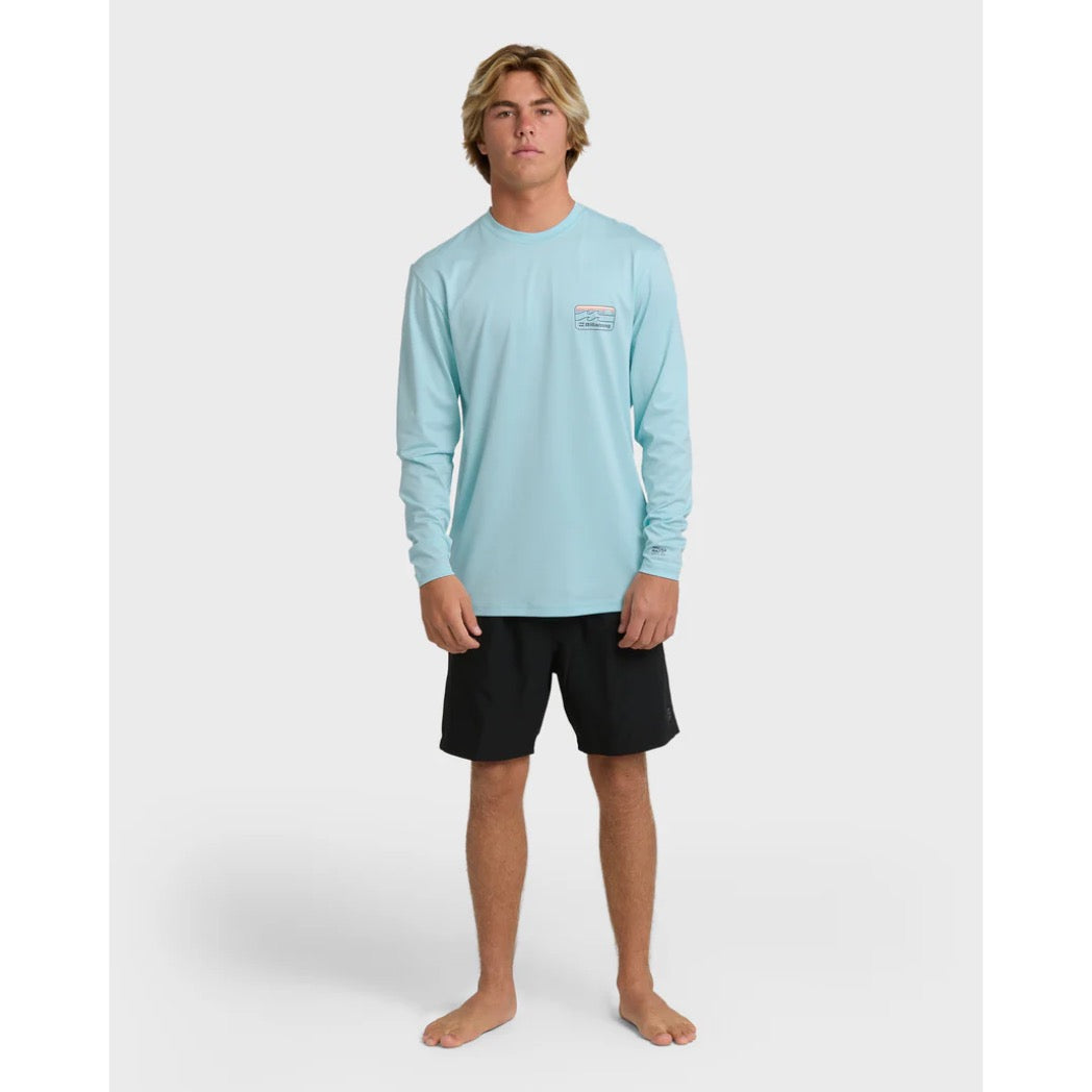 BILLABONG - RUNNER LOOSE FIT LS SURF SHIRT | Blue Heather