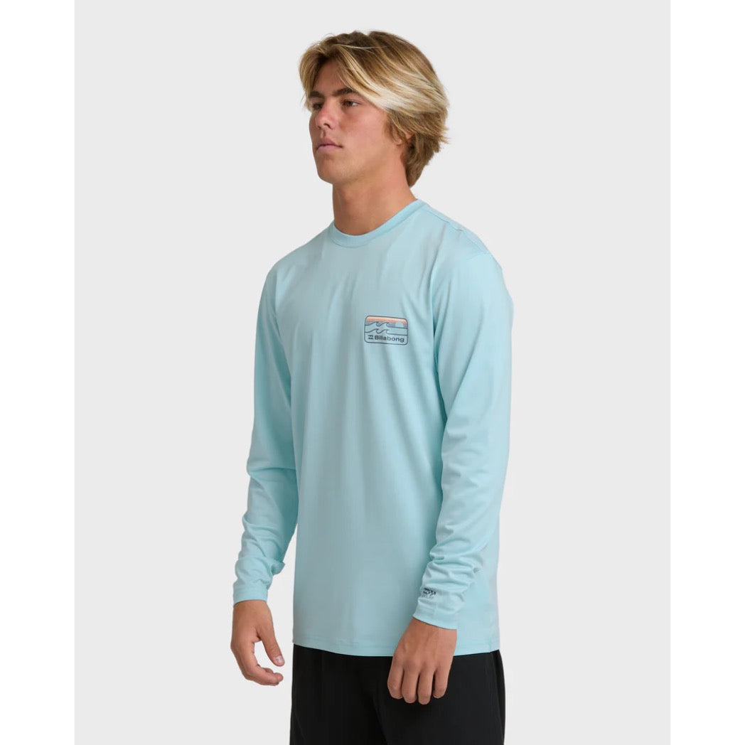 BILLABONG - RUNNER LOOSE FIT LS SURF SHIRT | Blue Heather