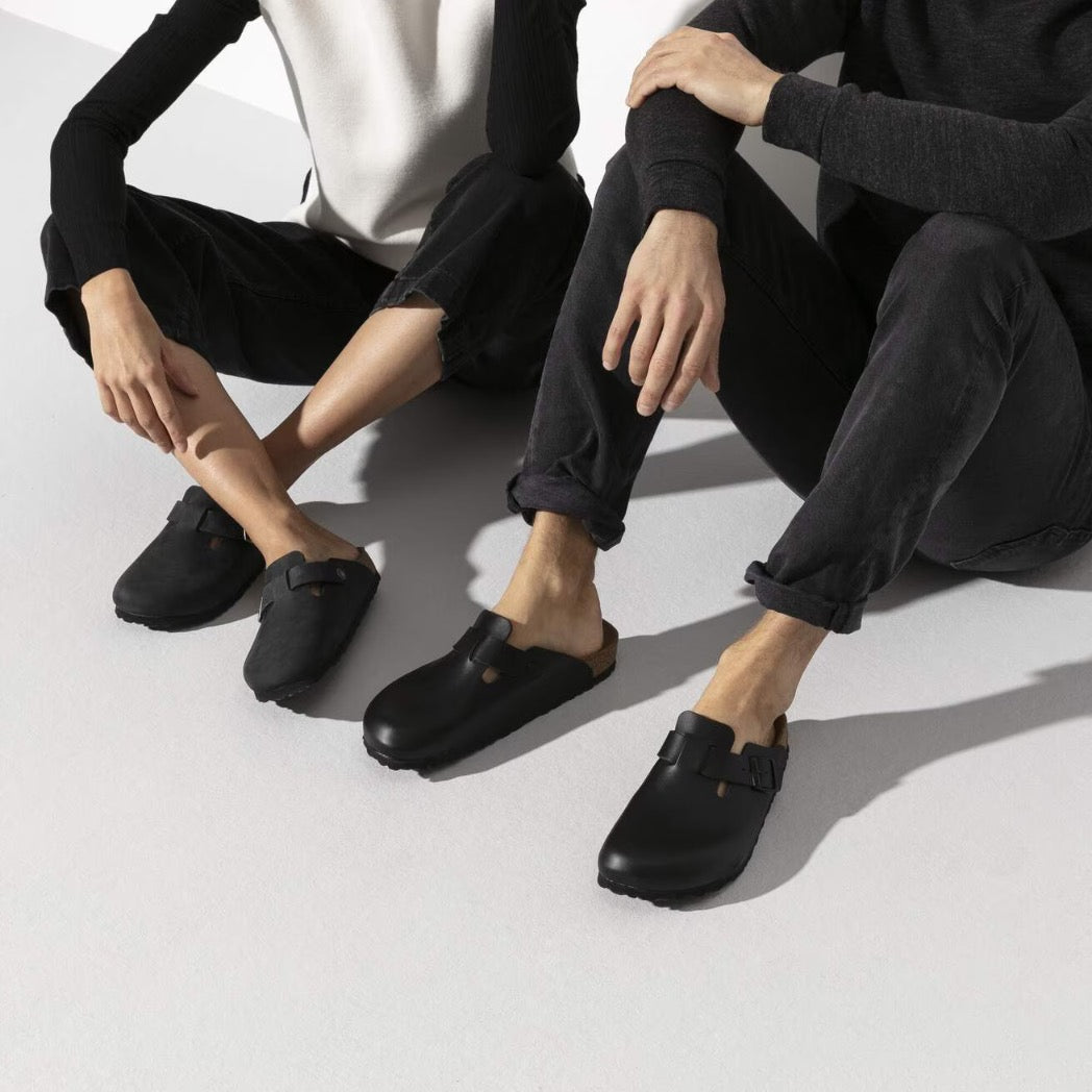 BIRKENSTOCK - BOSTON OILED LEATHER | Black