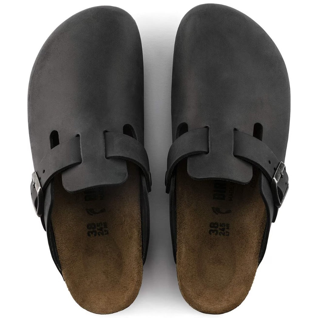 BIRKENSTOCK - BOSTON OILED LEATHER | Black