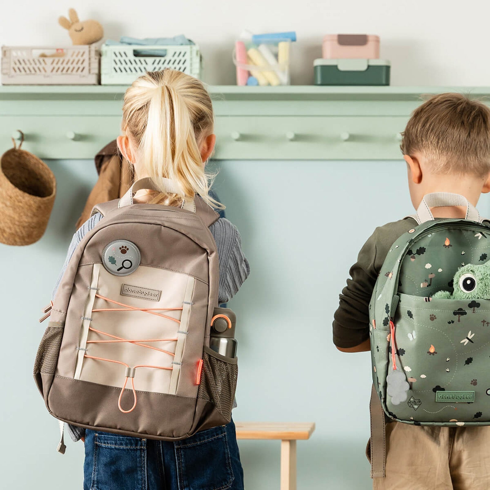 Done by Deer Junior backpack - Tiny Trails Sand 13l