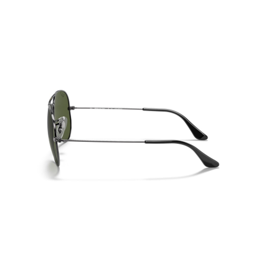 RAYBAN - AVIATOR | Gunmetal w/ Green Polarized