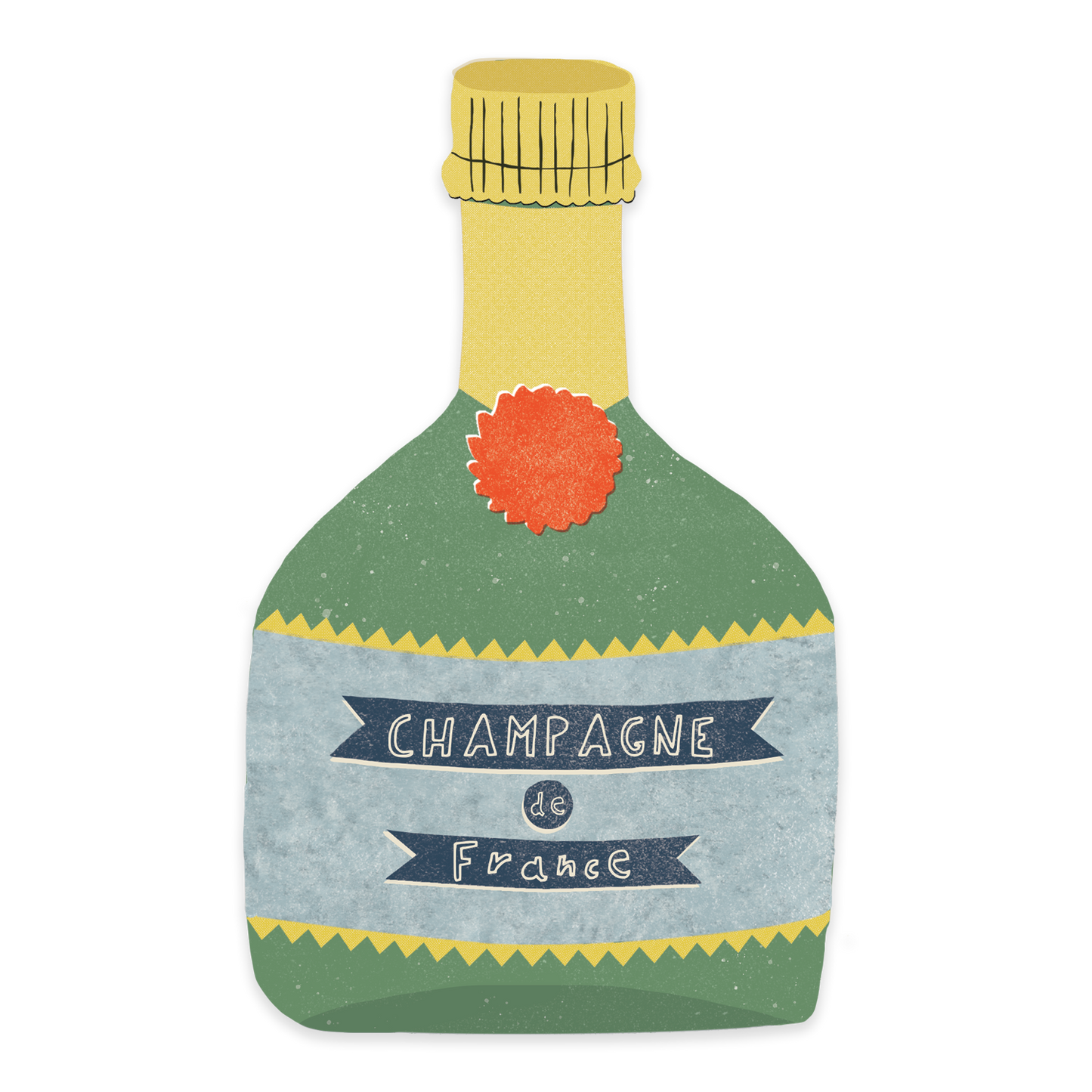 Champagne sticker