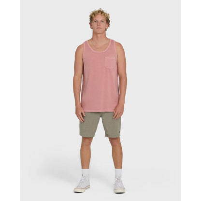 BILLABONG - ESSENTIALS POCKET WAVE WASHED PREMIUM TANK | Ash Rose